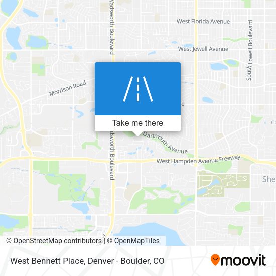 Mapa de West Bennett Place