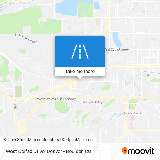 West Colfax Drive map