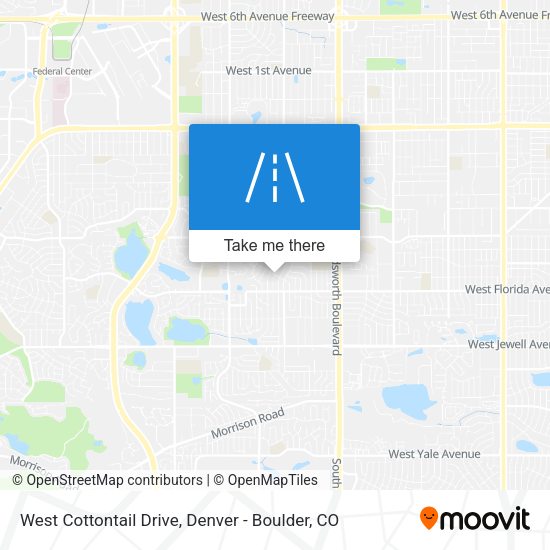 West Cottontail Drive map