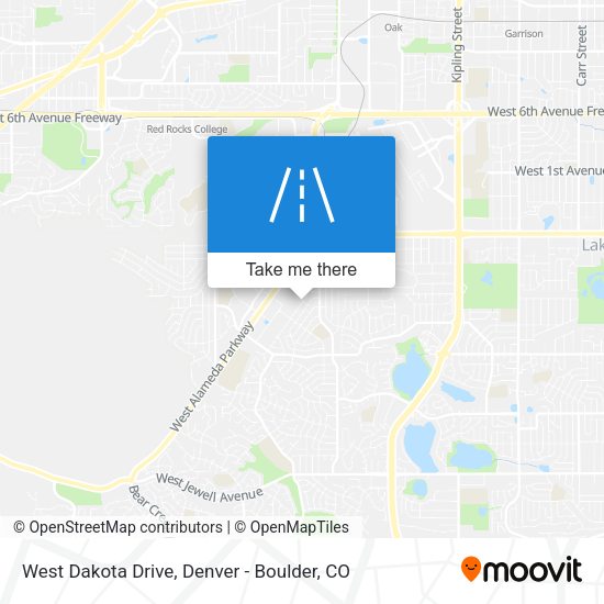 West Dakota Drive map