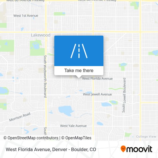 West Florida Avenue map