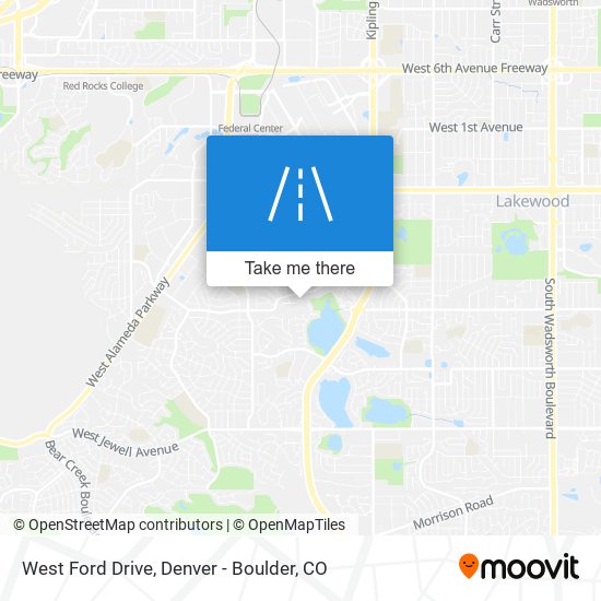 West Ford Drive map