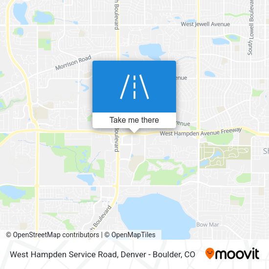 Mapa de West Hampden Service Road
