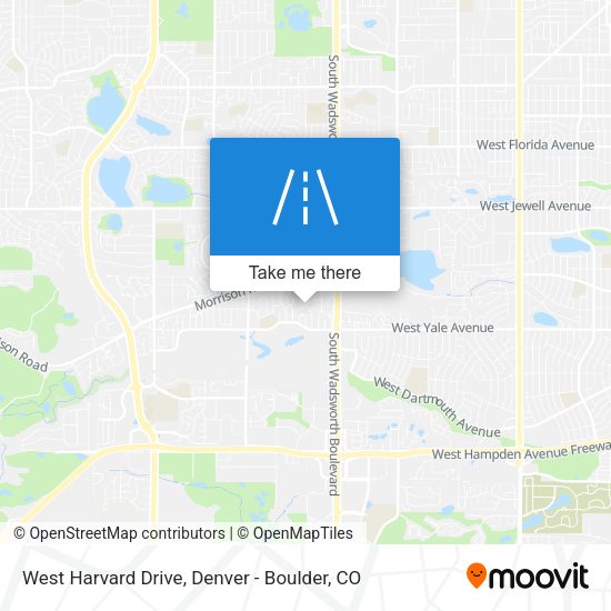 West Harvard Drive map