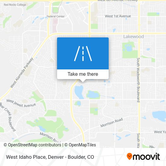 Mapa de West Idaho Place