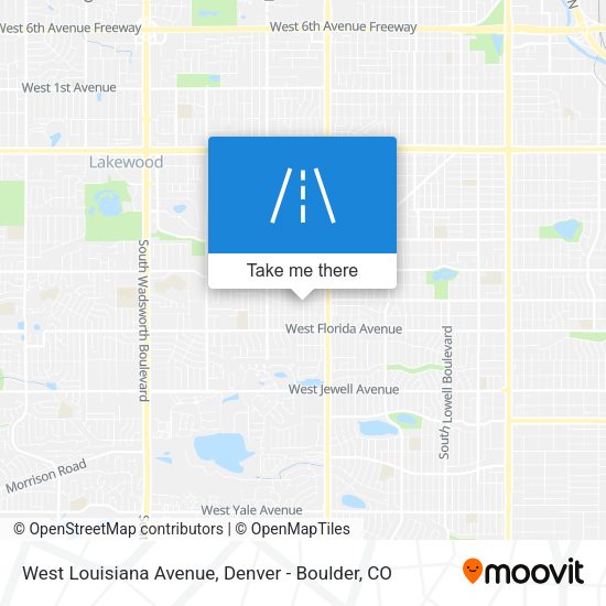 Mapa de West Louisiana Avenue
