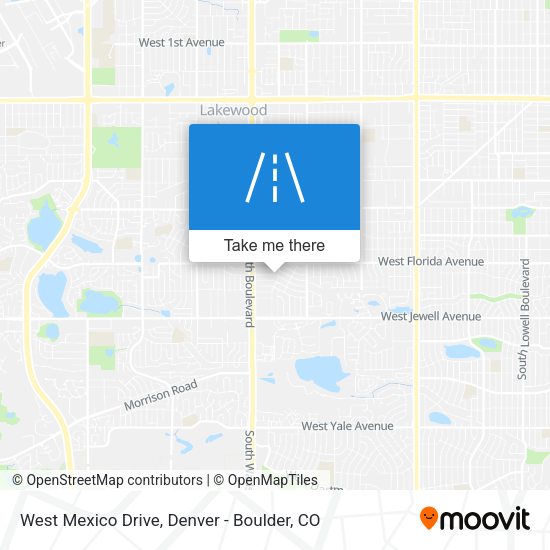 Mapa de West Mexico Drive