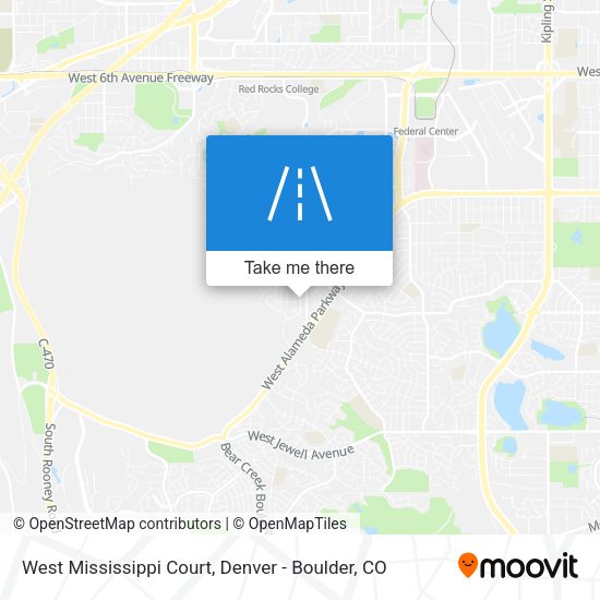 West Mississippi Court map