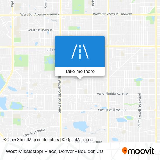 Mapa de West Mississippi Place