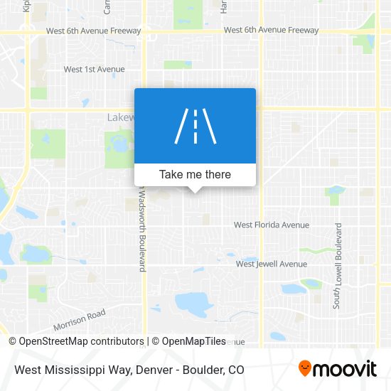 Mapa de West Mississippi Way