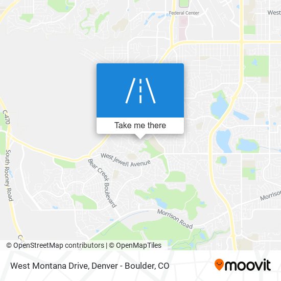 West Montana Drive map