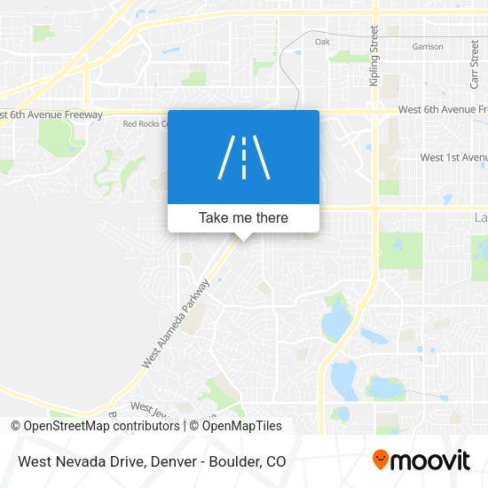 Mapa de West Nevada Drive