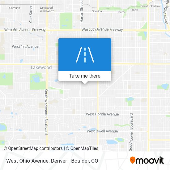 Mapa de West Ohio Avenue