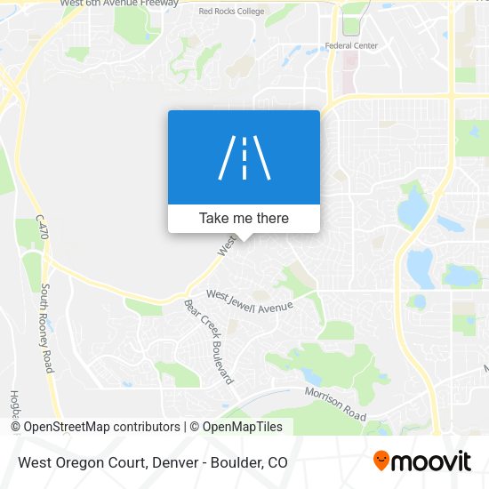 Mapa de West Oregon Court