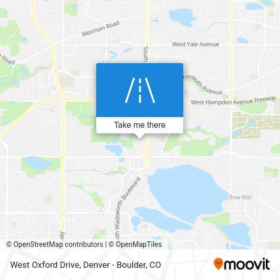 West Oxford Drive map