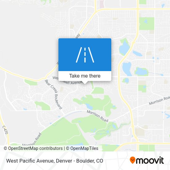 Mapa de West Pacific Avenue