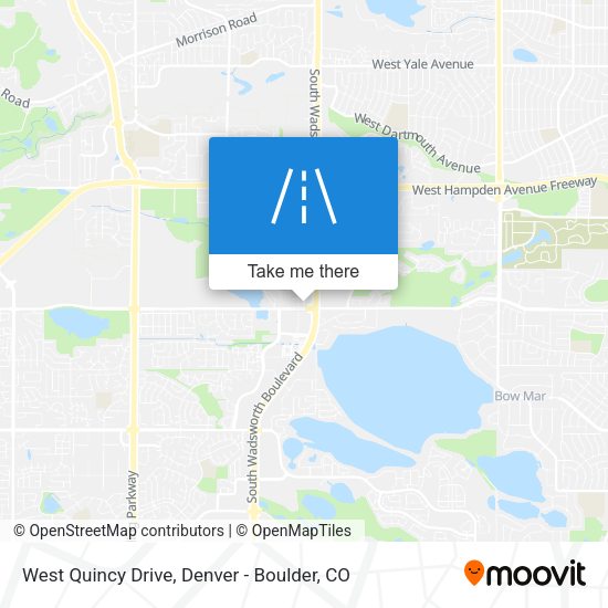 Mapa de West Quincy Drive