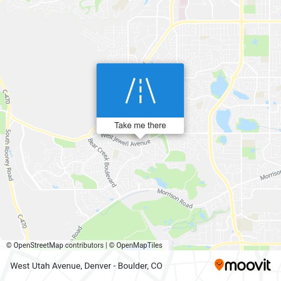 Mapa de West Utah Avenue