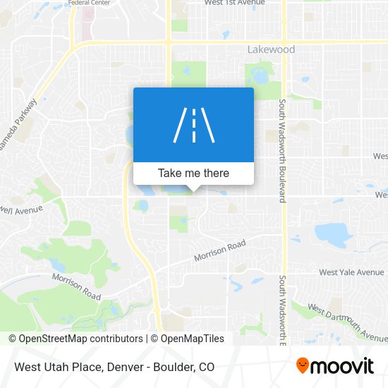 West Utah Place map