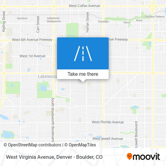 West Virginia Avenue map