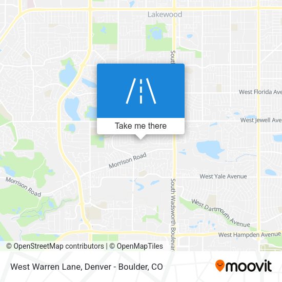 West Warren Lane map