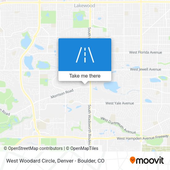 West Woodard Circle map