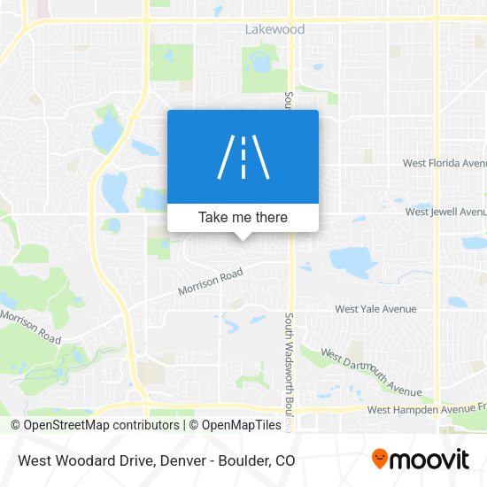 Mapa de West Woodard Drive