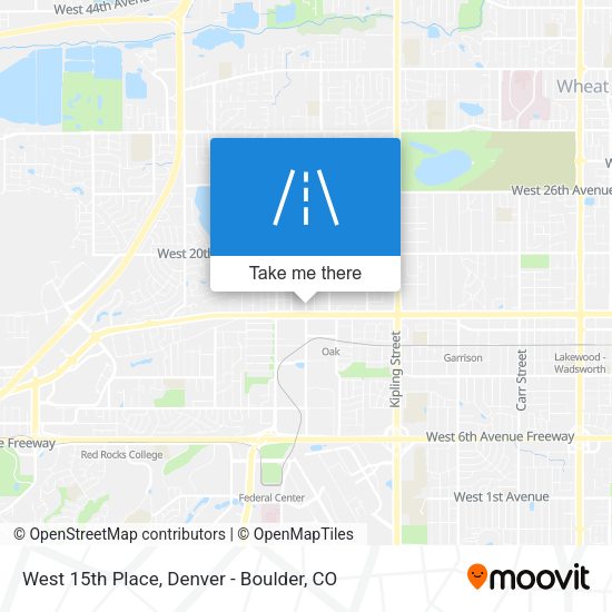 West 15th Place map