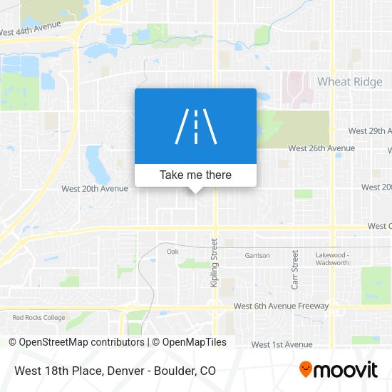 Mapa de West 18th Place