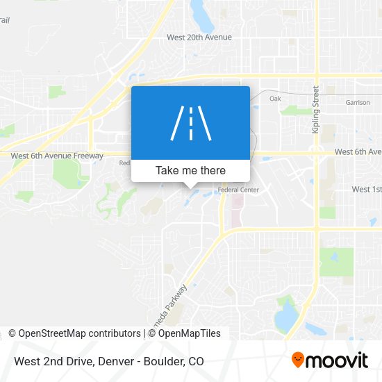 West 2nd Drive map