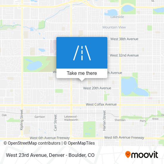 West 23rd Avenue map
