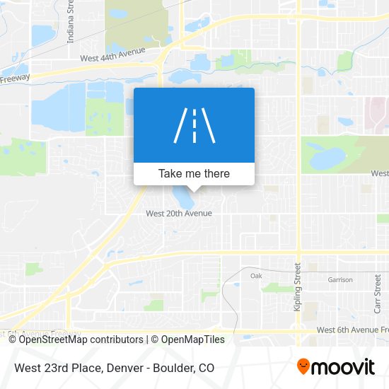 West 23rd Place map