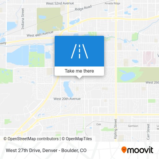 West 27th Drive map