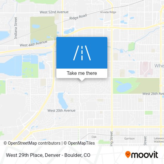 West 29th Place map