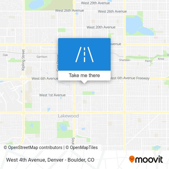 Mapa de West 4th Avenue