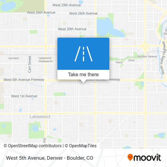 Mapa de West 5th Avenue