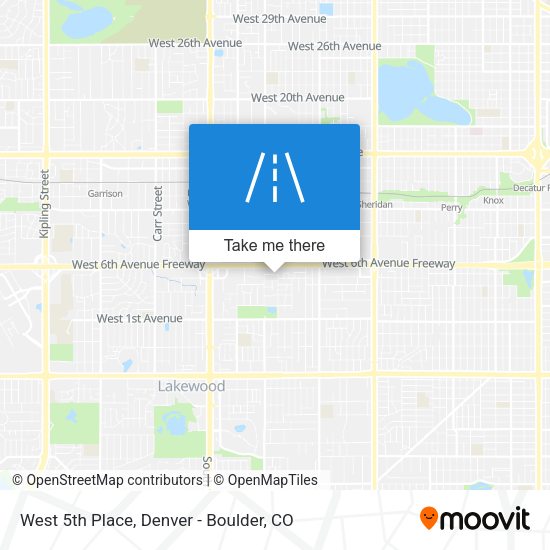 West 5th Place map
