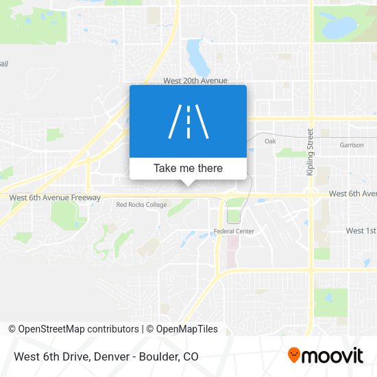 West 6th Drive map