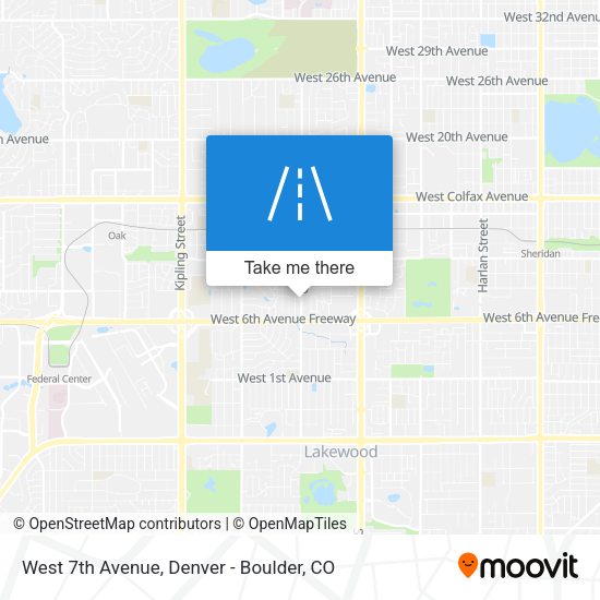 Mapa de West 7th Avenue