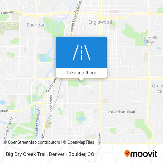 Mapa de Big Dry Creek Trail