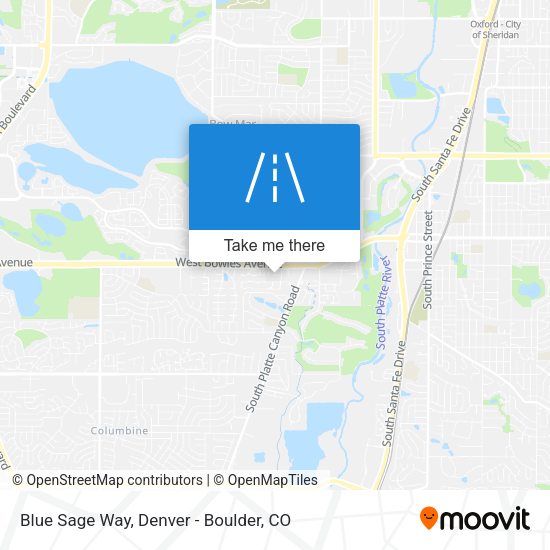 Blue Sage Way map