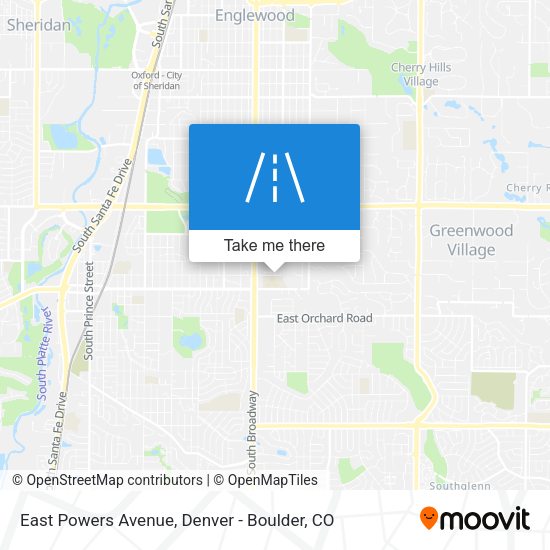 Mapa de East Powers Avenue
