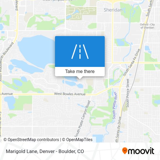Marigold Lane map