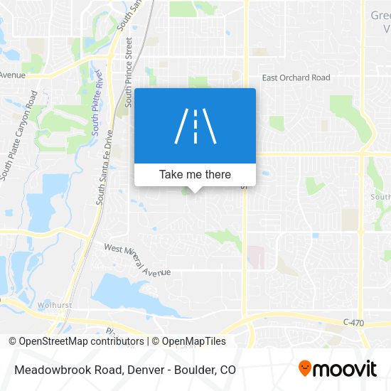 Meadowbrook Road map