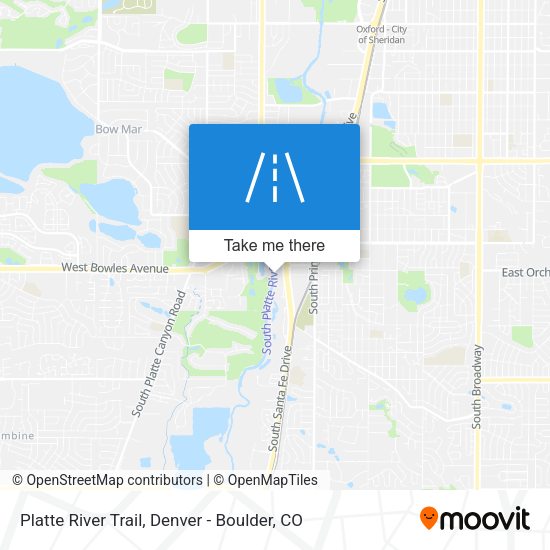 Mapa de Platte River Trail