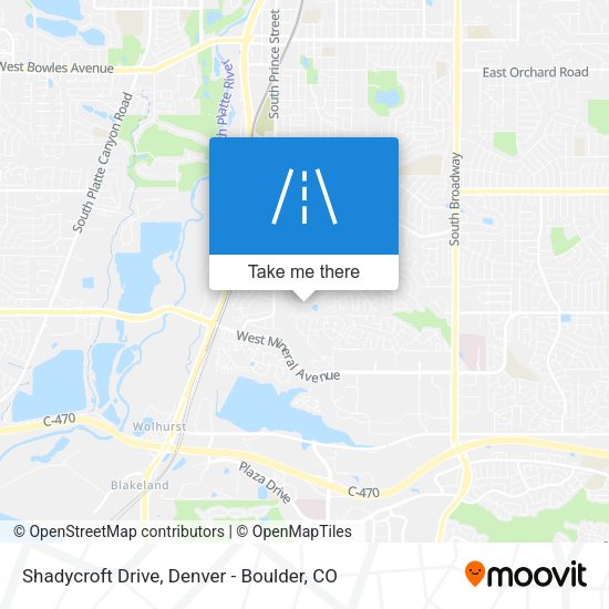 Shadycroft Drive map