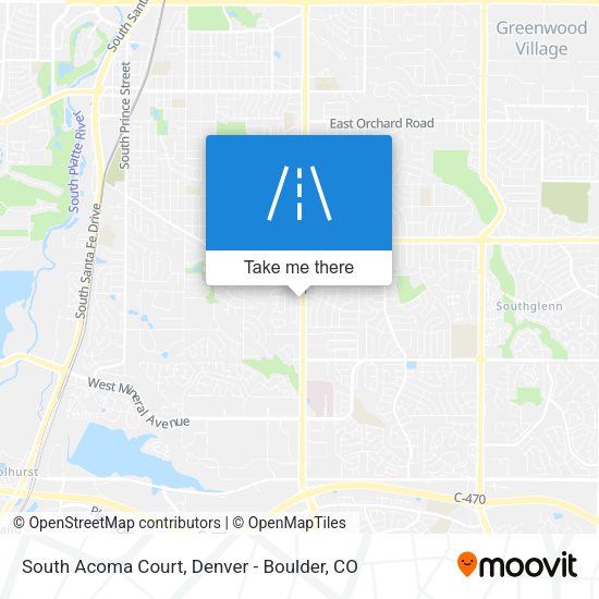 South Acoma Court map