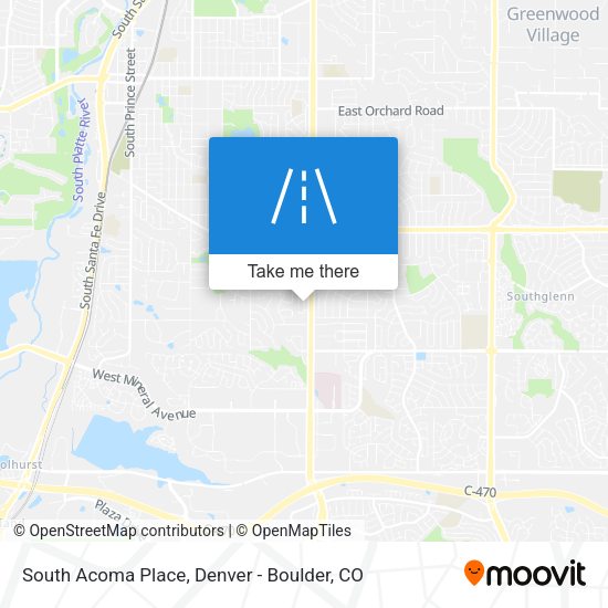 South Acoma Place map