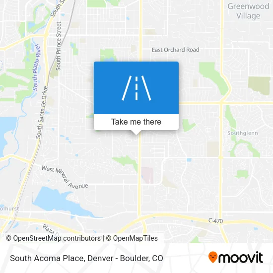 South Acoma Place map
