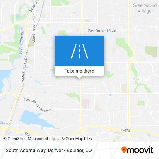 South Acoma Way map